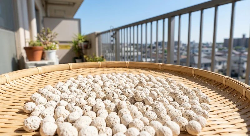 햇볕에 말리는 천연 제올라이트 펠릿